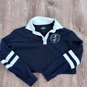 Hollister Polo in Navy and White